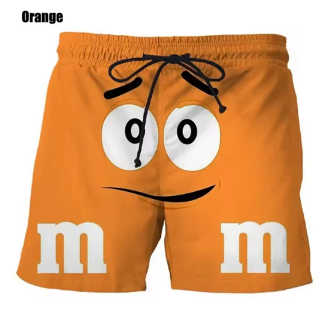 Short de plage - ORANGE